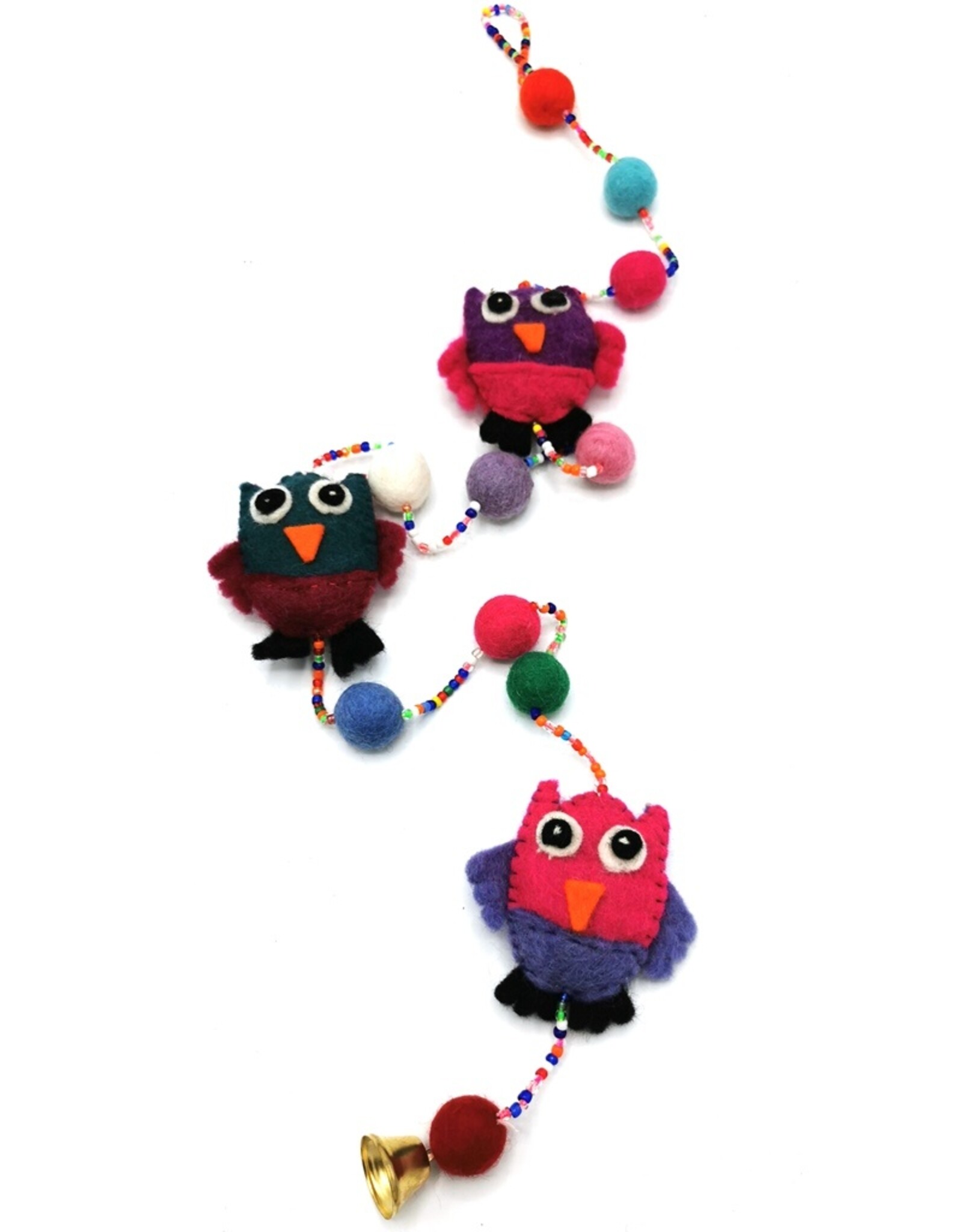 Trukado Miscellaneous - Felt Mobile Owls handmade, approx 100cm