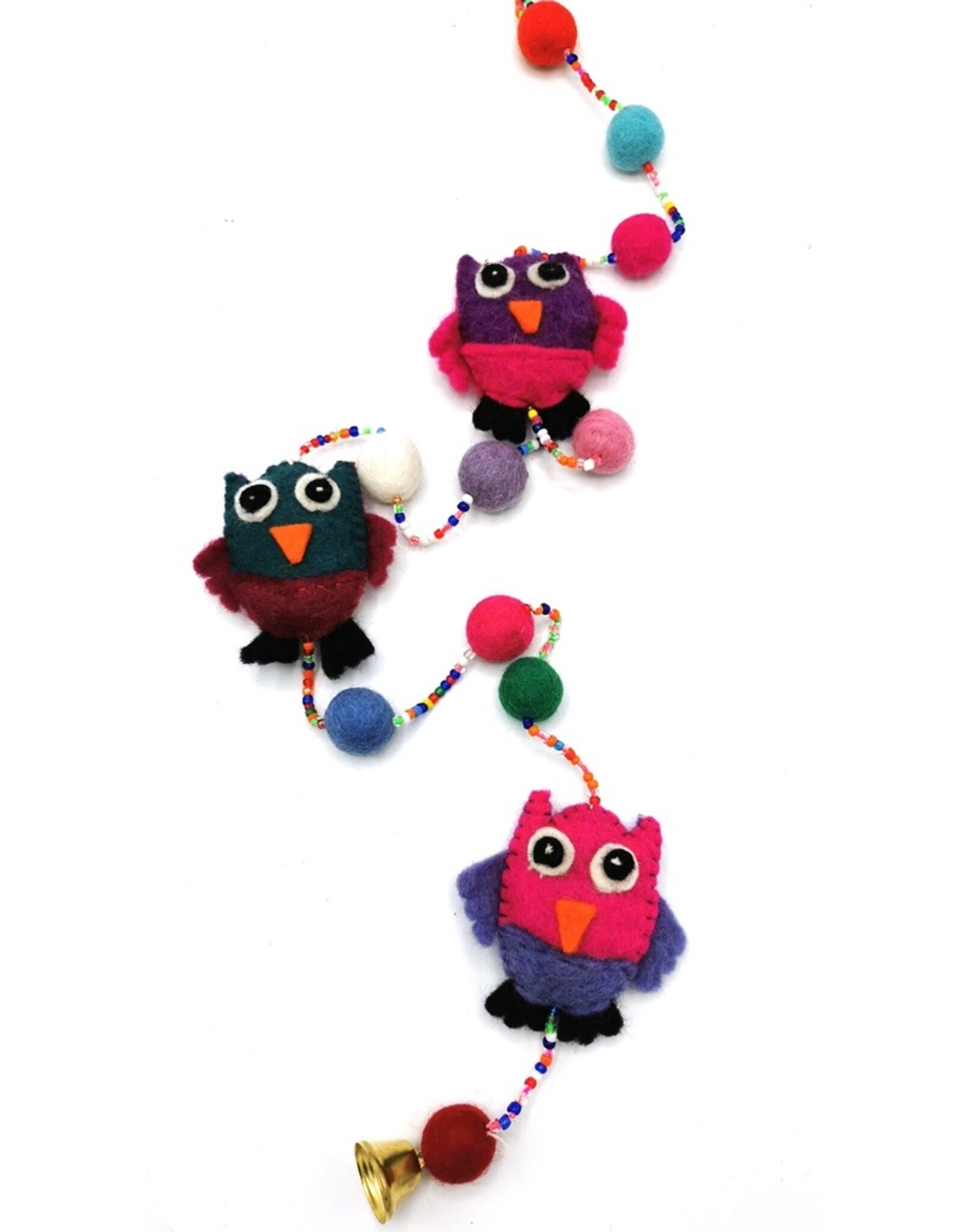 Trukado Miscellaneous - Felt Mobile Owls handmade, approx 100cm