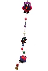 Trukado Miscellaneous - Felt Mobile Owls handmade, approx 100cm