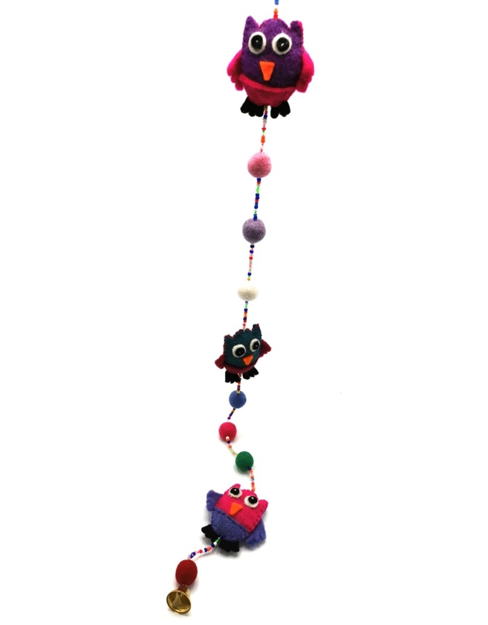 Trukado Miscellaneous - Felt Mobile Owls handmade, approx 100cm