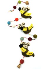 Trukado Miscellaneous - Felt Mobile Monkey handmade, approx 100cm