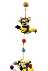 Trukado Miscellaneous - Felt Mobile Monkey handmade, approx 100cm