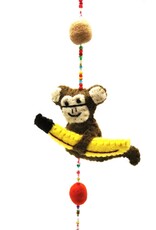 Trukado Miscellaneous - Felt Mobile Monkey handmade, approx 100cm