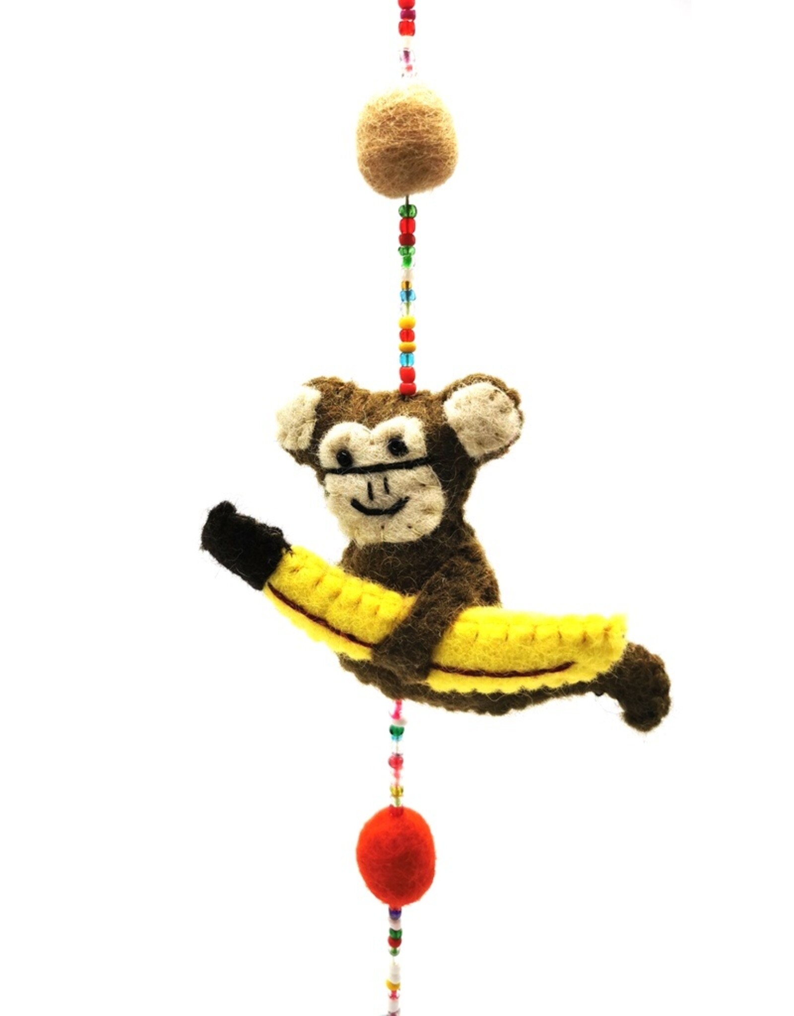 Trukado Miscellaneous - Felt Mobile Monkey handmade, approx 100cm