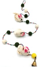 Trukado Miscellaneous - Felt Mobile White Rat handmade, approx 100cm