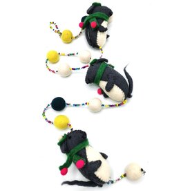 Trukado Felt Mobile Mice handmade, approx 100cm