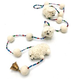 Trukado Felt Mobile Sheep handmade, approx 100cm