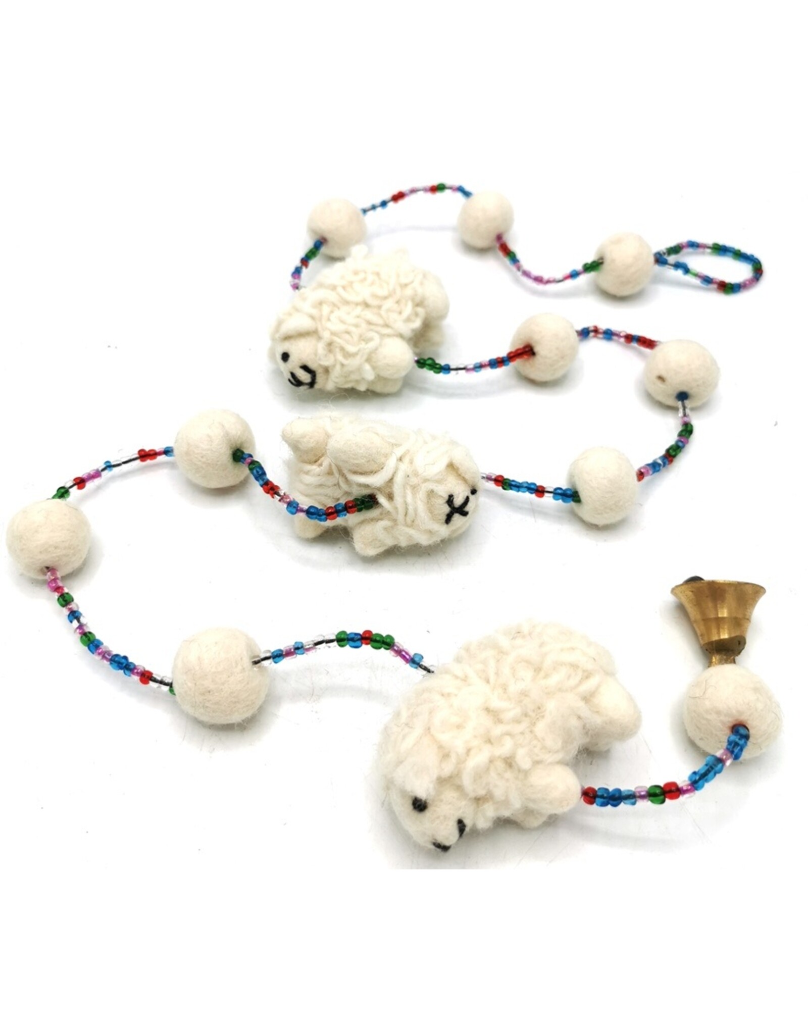 Trukado Miscellaneous - Felt Mobile Sheep handmade, approx 100cm