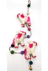 Trukado Miscellaneous -  Felt Mobile White Horses handmade, approx 100cm