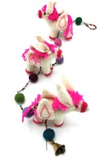 Trukado Miscellaneous -  Felt Mobile White Horses handmade, approx 100cm