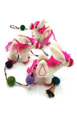 Trukado Miscellaneous -  Felt Mobile White Horses handmade, approx 100cm