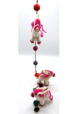 Trukado Miscellaneous -  Felt Mobile White Horses handmade, approx 100cm