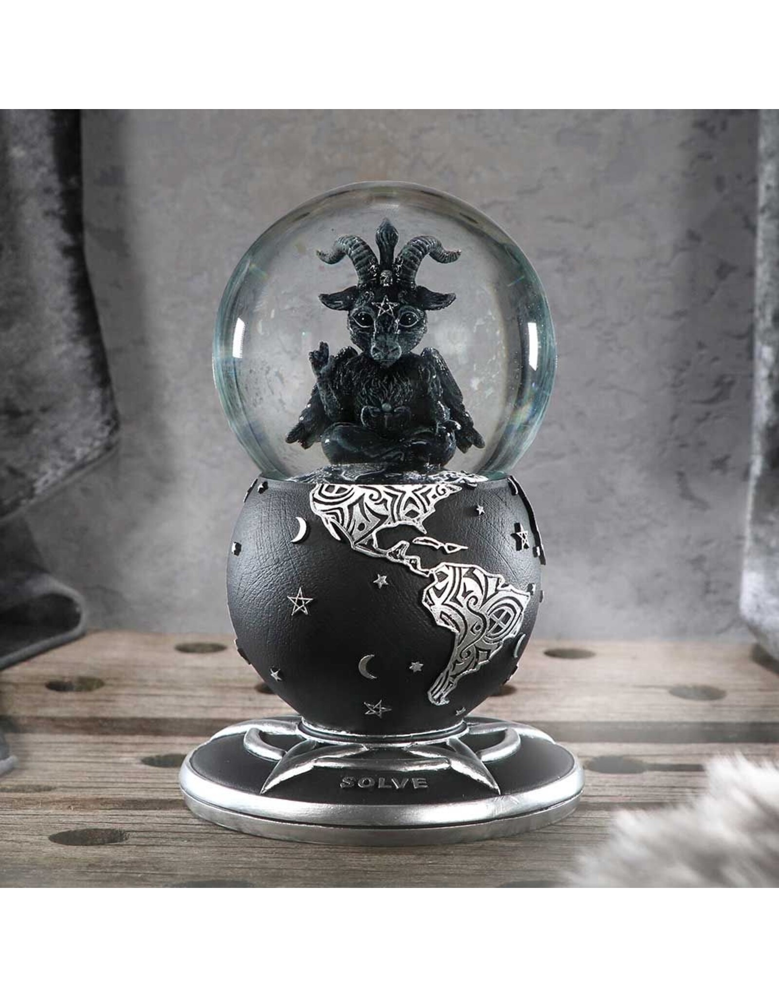 NemesisNow Reapers, skulls and dragons - Baphoboo Snow Globe  - Cult Cuties Nemesis Now