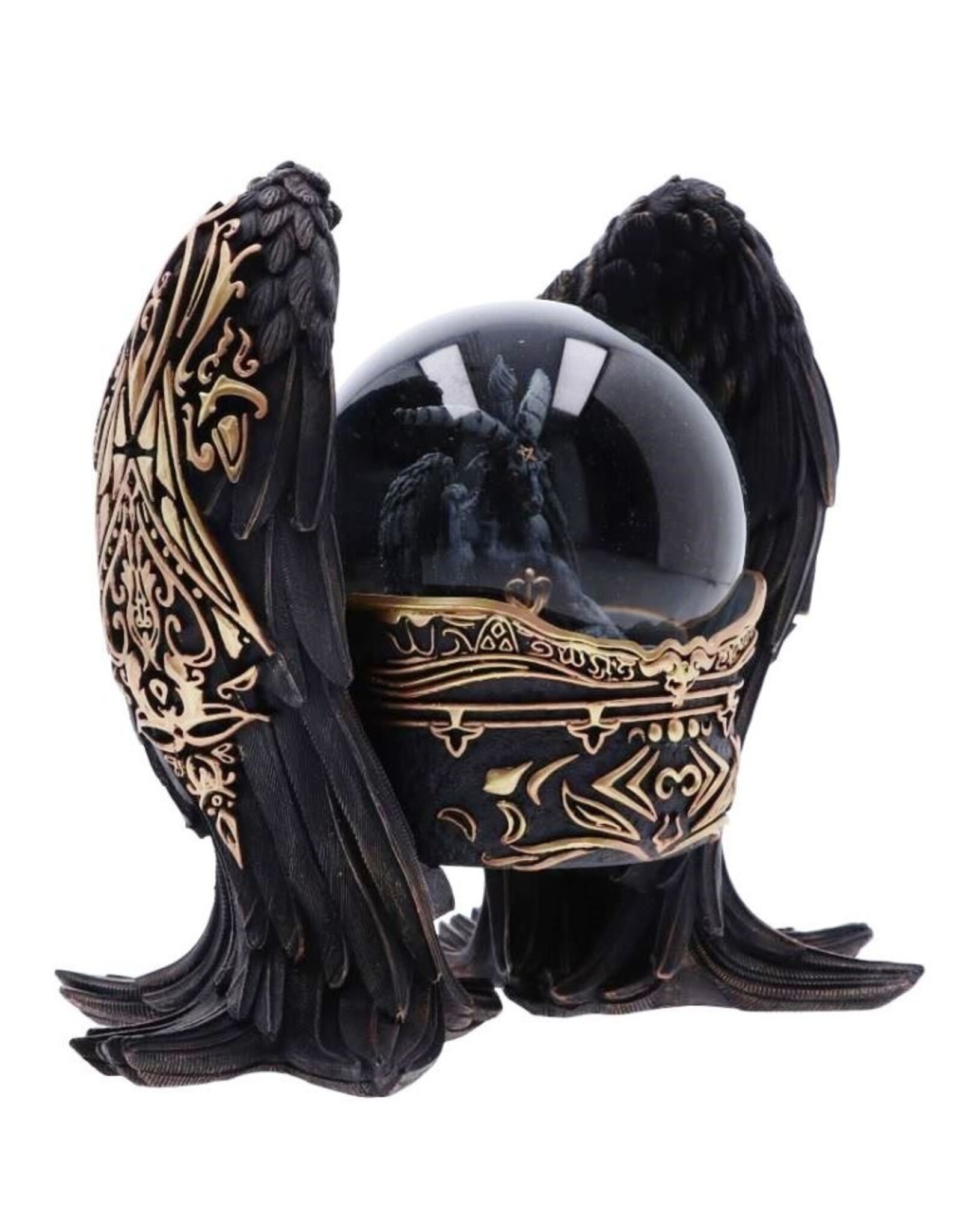 NemesisNow Reapers, skulls and dragons - Baphomet Antiquity Snow Globe Nemesisi Now