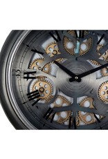 Giftware & Lifestyle - Wall clock with moving gears 40cm
