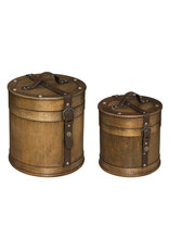 Miscellaneous - Steampunk Wooden Hat Box set of 2