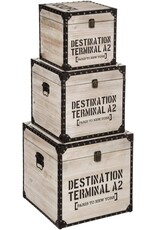 Miscellaneous - Houten Scheepskisten set Destination Terminal A2