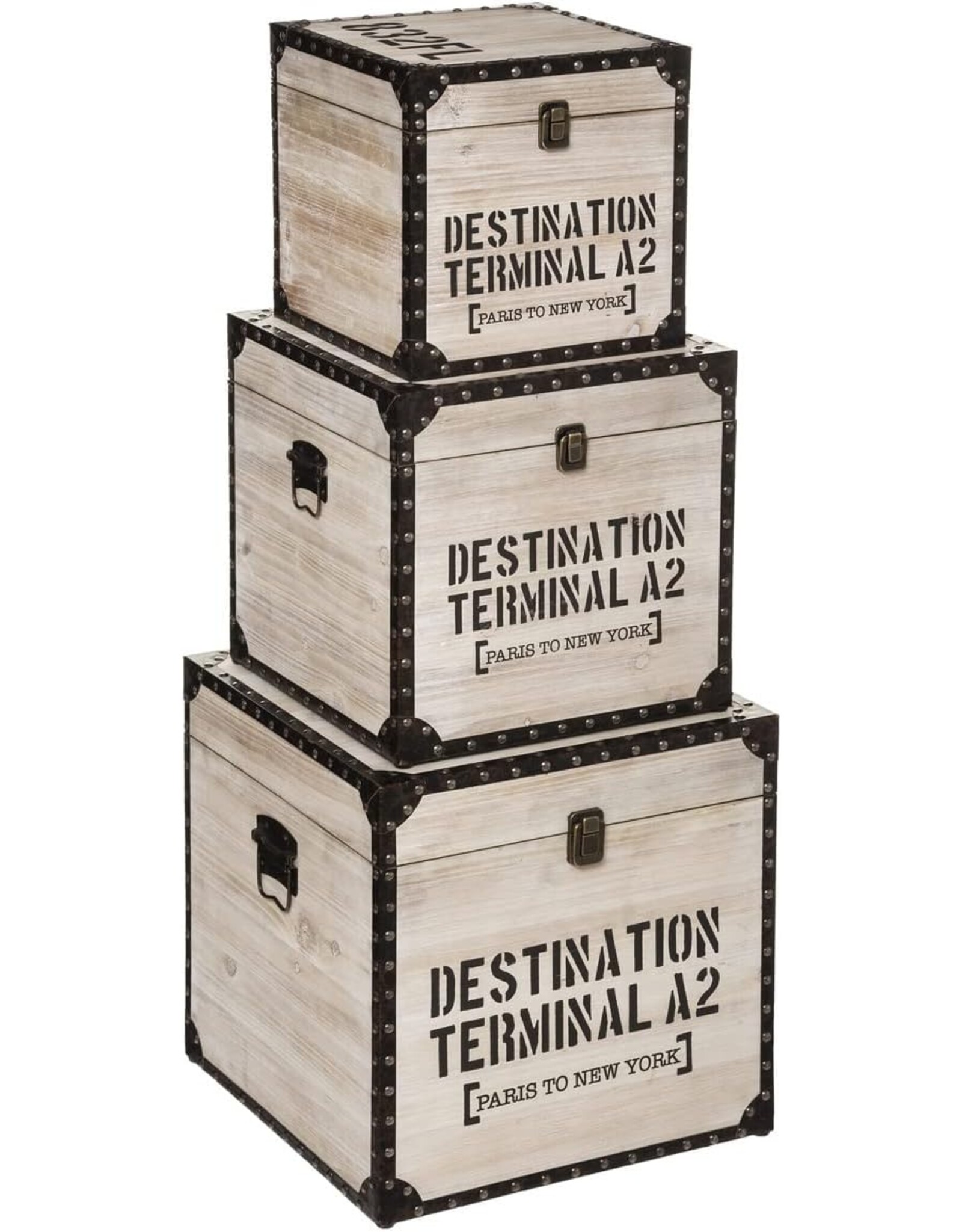 Miscellaneous - Houten Scheepskisten set Destination Terminal A2