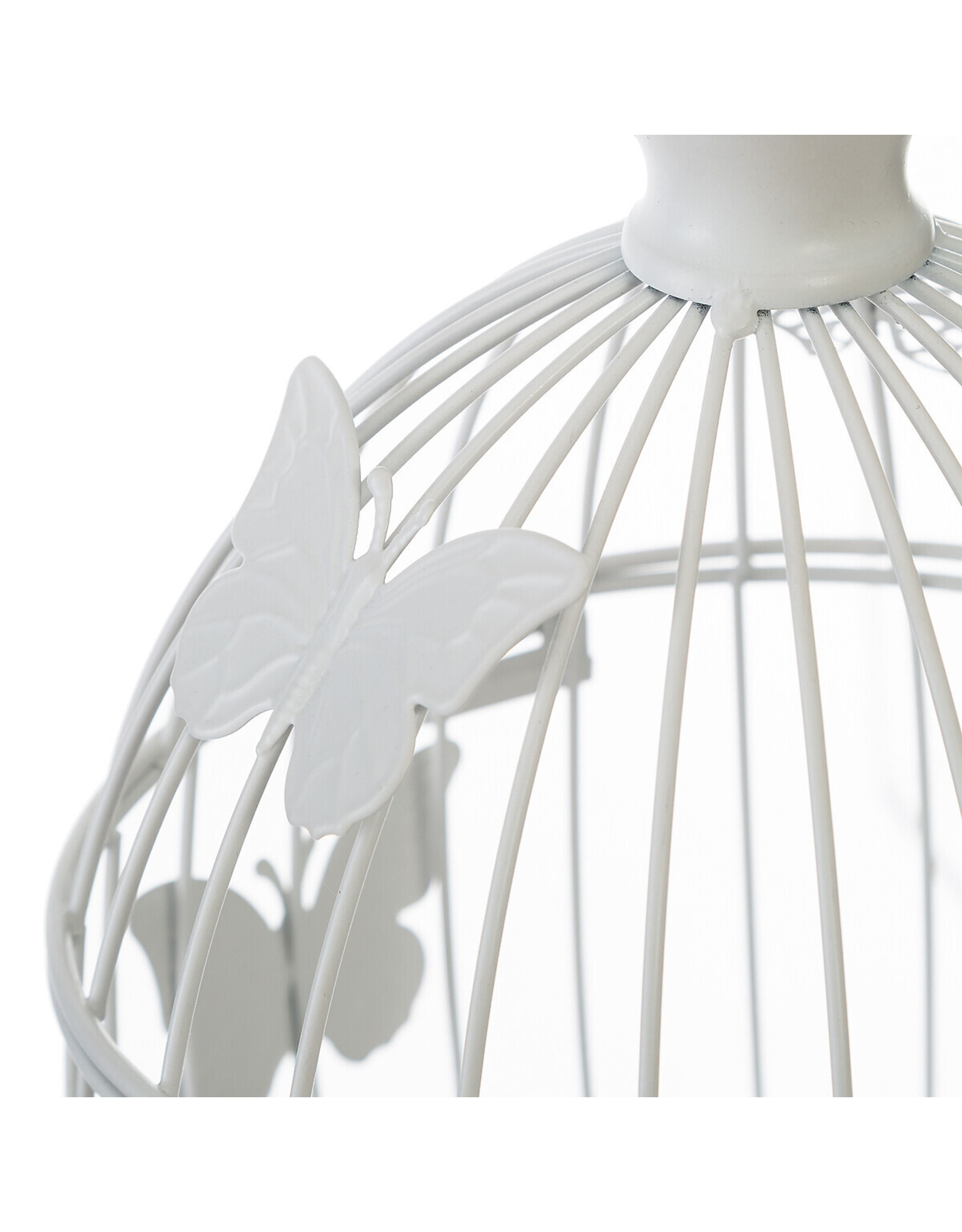 Trukado Miscellaneous - Decorative Birdcage set with butterflies white