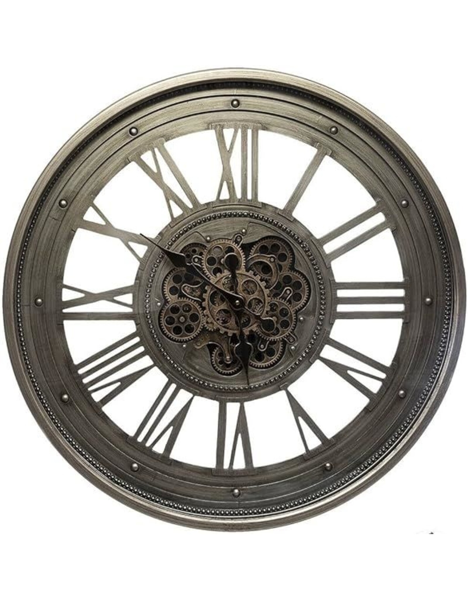 Trukado Miscellaneous - Wall clock Roman numerals and moving gears 80cm