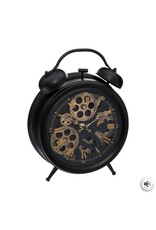Trukado Miscellaneous - Table Clock with Moving Gears black 26 x 33cm