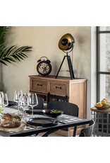 Trukado Miscellaneous - Table Clock with Moving Gears black 26 x 33cm