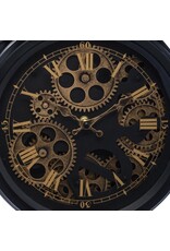 Trukado Miscellaneous - Table Clock with Moving Gears black 26 x 33cm
