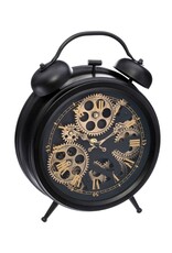 Trukado Miscellaneous - Table Clock with Moving Gears black 26 x 33cm