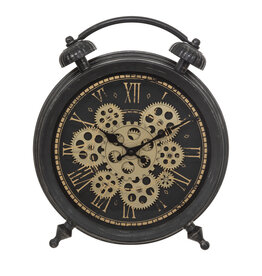 Trukado Table Clock-Wall clock 35x41cm with Moving Gears