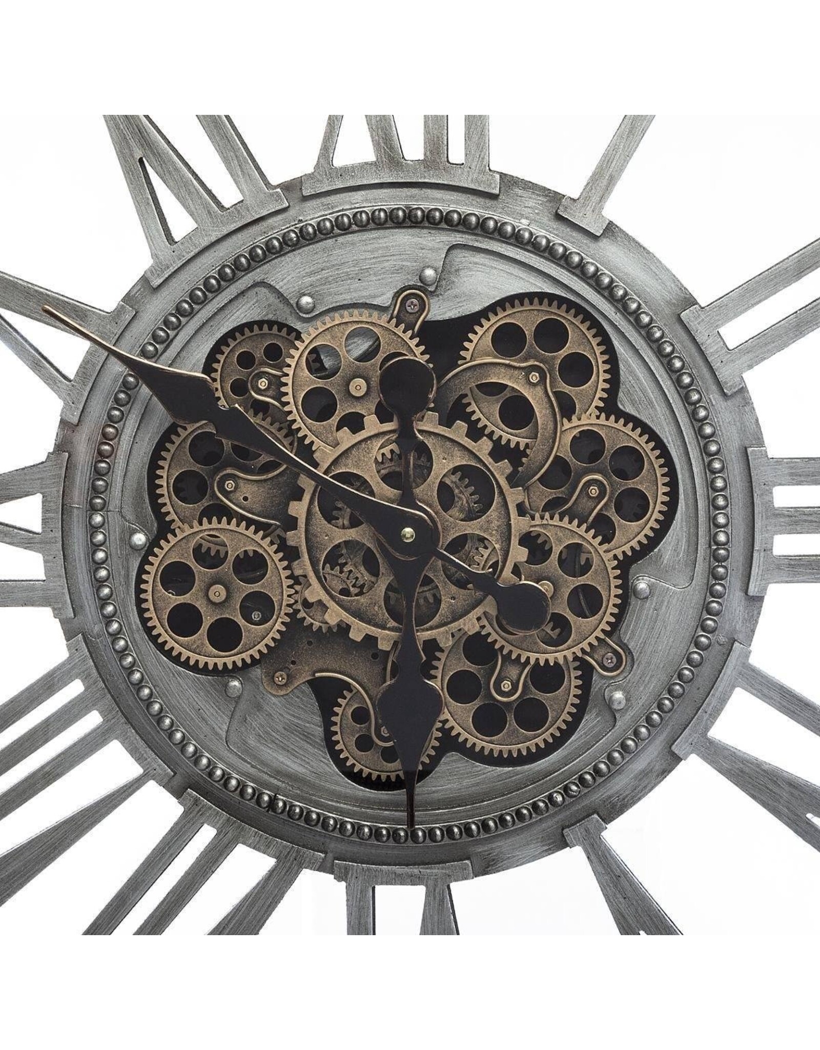 Trukado Miscellaneous - Wall clock with visible and moving cogs 80cm