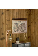 Miscellaneous - Wall decoration Hanging canvas World map 100cm x 78cm