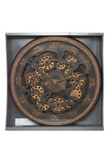 Trukado Miscellaneous - Wall clock with visible and moving cogs 76cm
