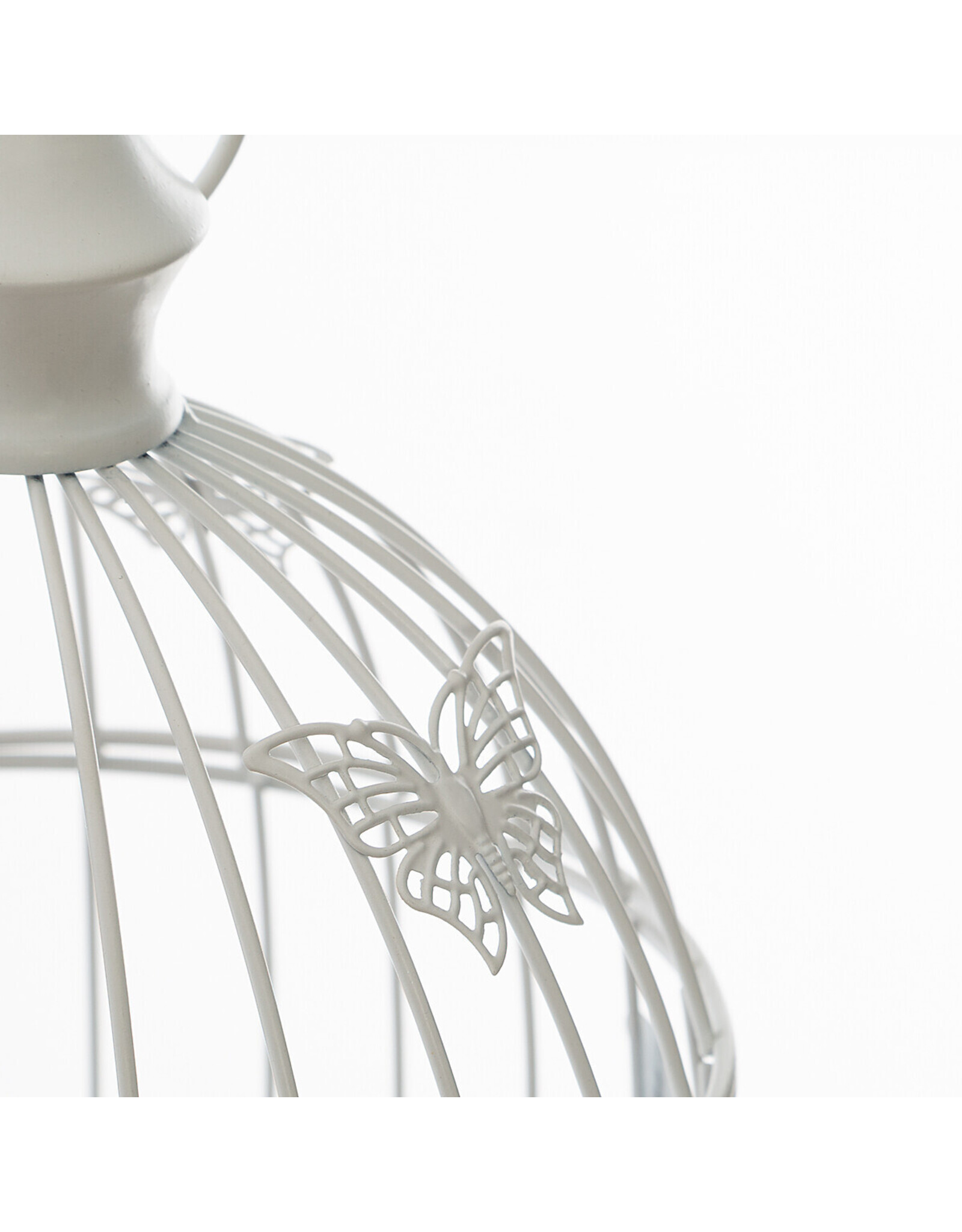 Trukado Miscellaneous - Decorative Birdcage set with butterflies white