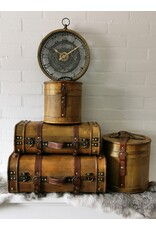 Trukado Miscellaneous - Wall Clock with Cogwheels Industrial Look 27cm x 32cm