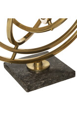 Giftware & Lifestyle - Globe on Marble Base with Brass Ornament