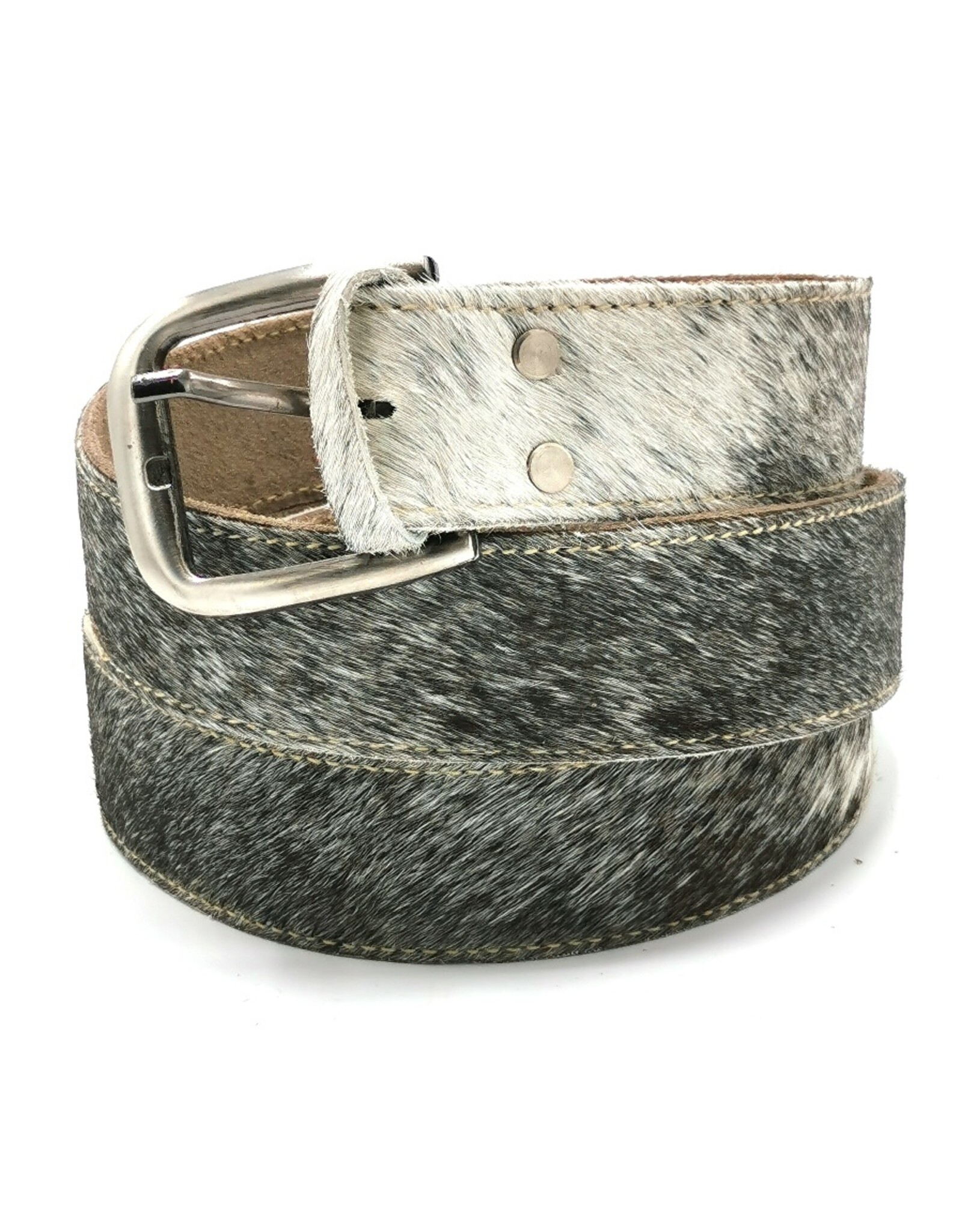 Trukado Leather belts and buckles - Cowhide Belt grey