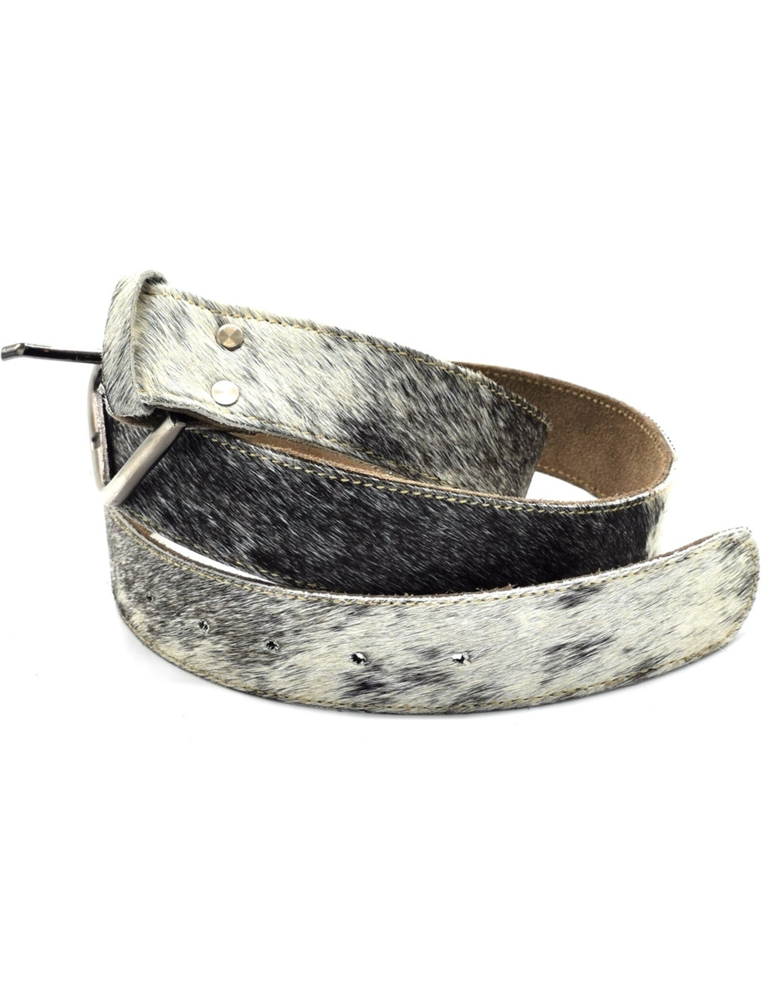 Trukado Leather belts and buckles - Cowhide Belt grey