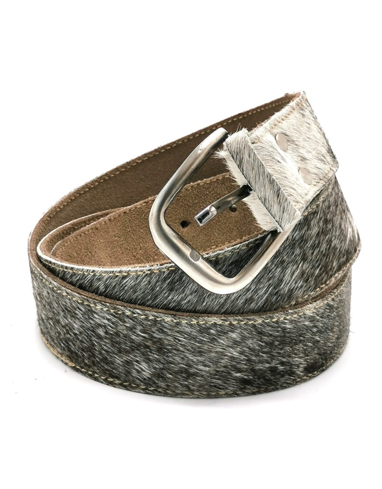 Trukado Leather belts and buckles - Cowhide Belt grey