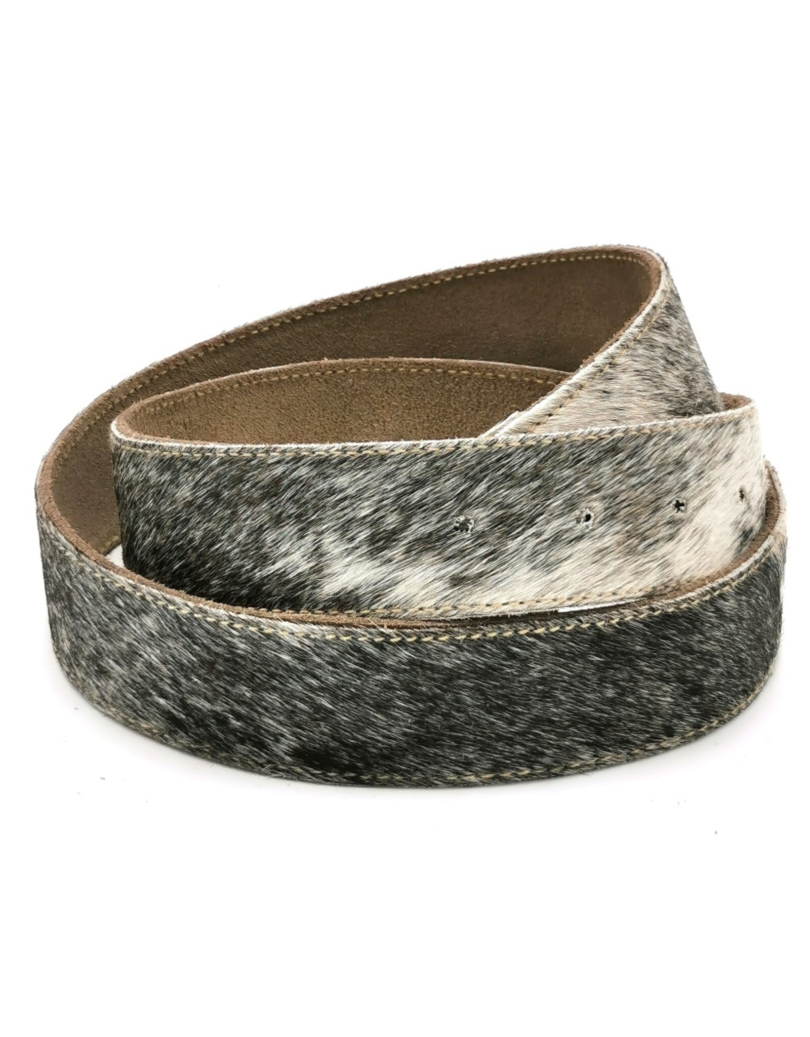 Trukado Leather belts and buckles - Cowhide Belt grey