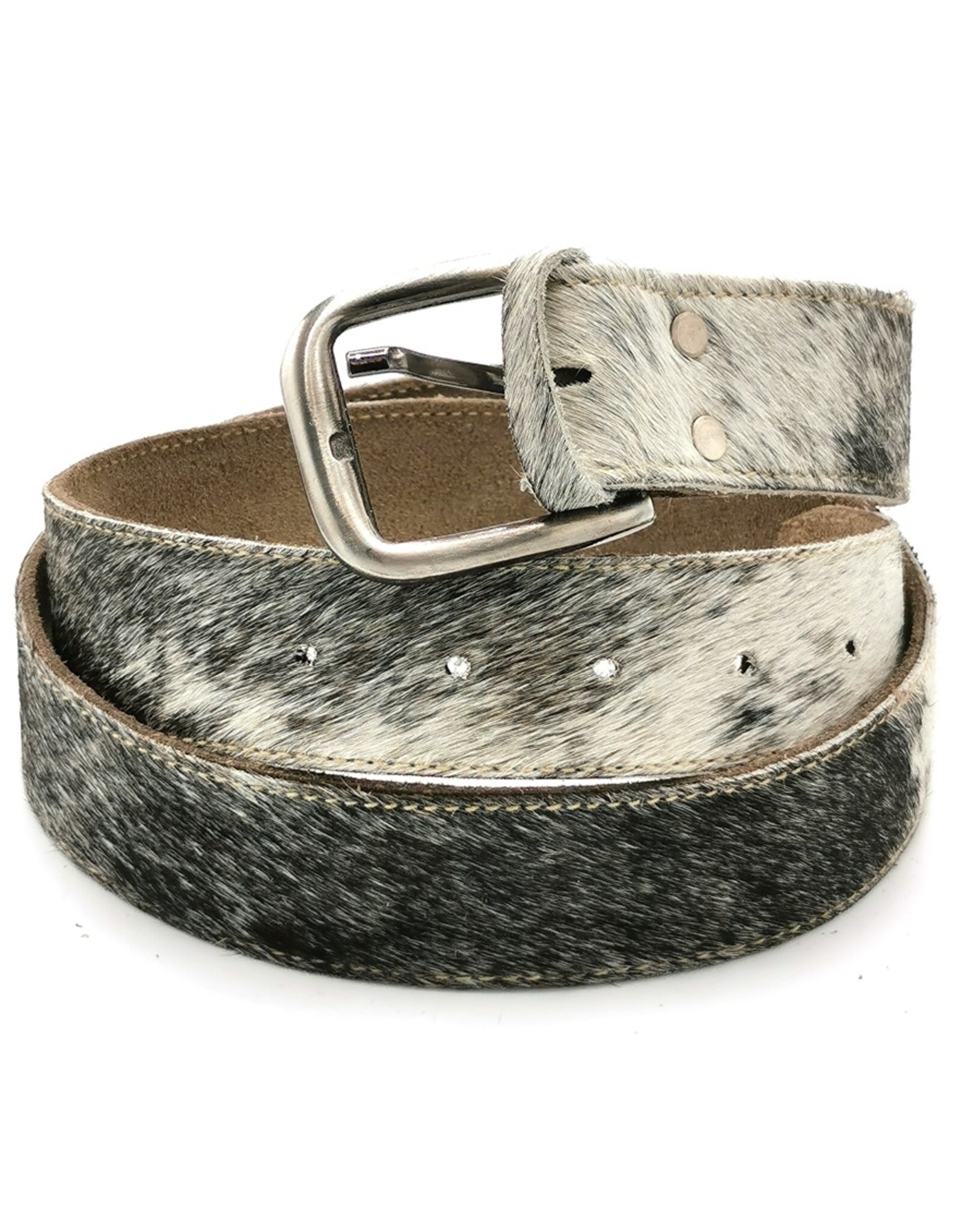 Trukado Leather belts and buckles - Cowhide Belt grey