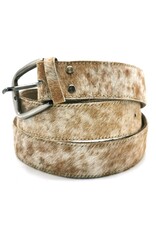 Trukado Leather belts and buckles - Cowhide belt light brown with spots