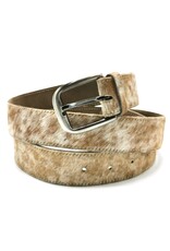 Trukado Leather belts and buckles - Cowhide belt light brown with spots