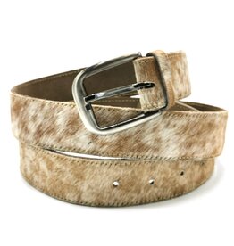 ONK Cowhide belt light brown with spots