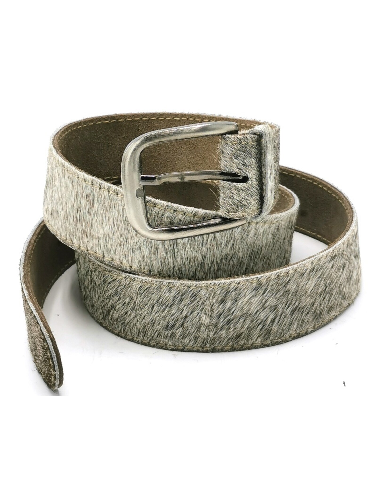 Trukado Leather belts and buckles - Cowhide belt Grey