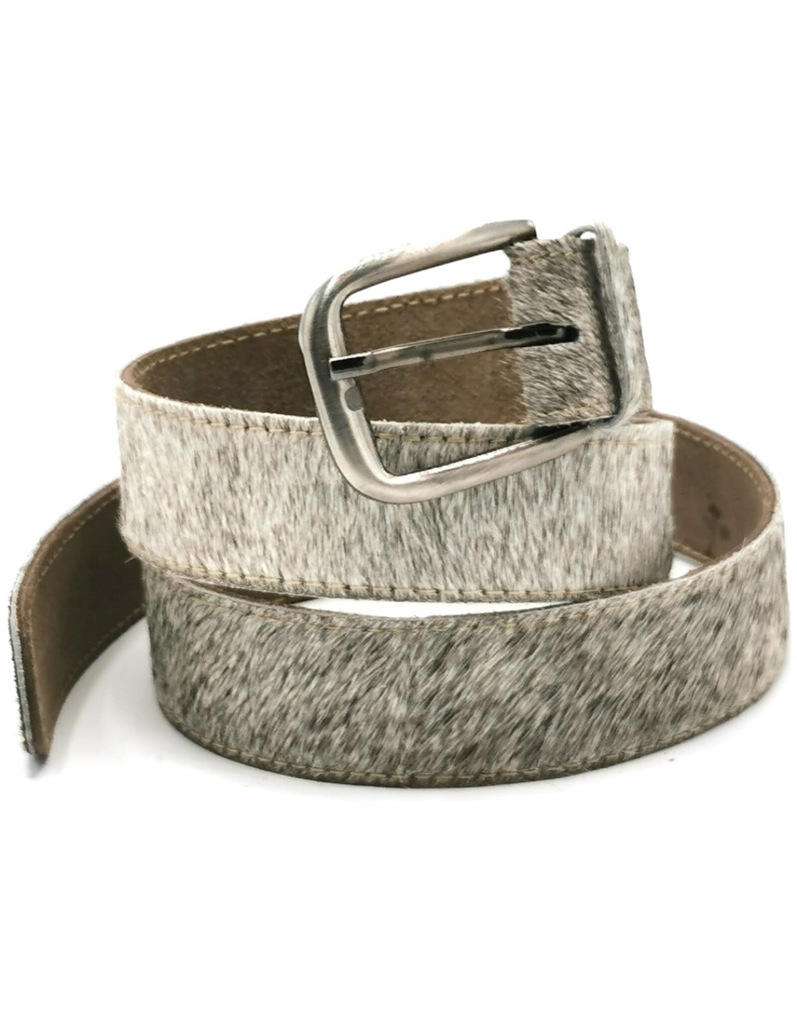 Trukado Leather belts and buckles - Cowhide belt Grey