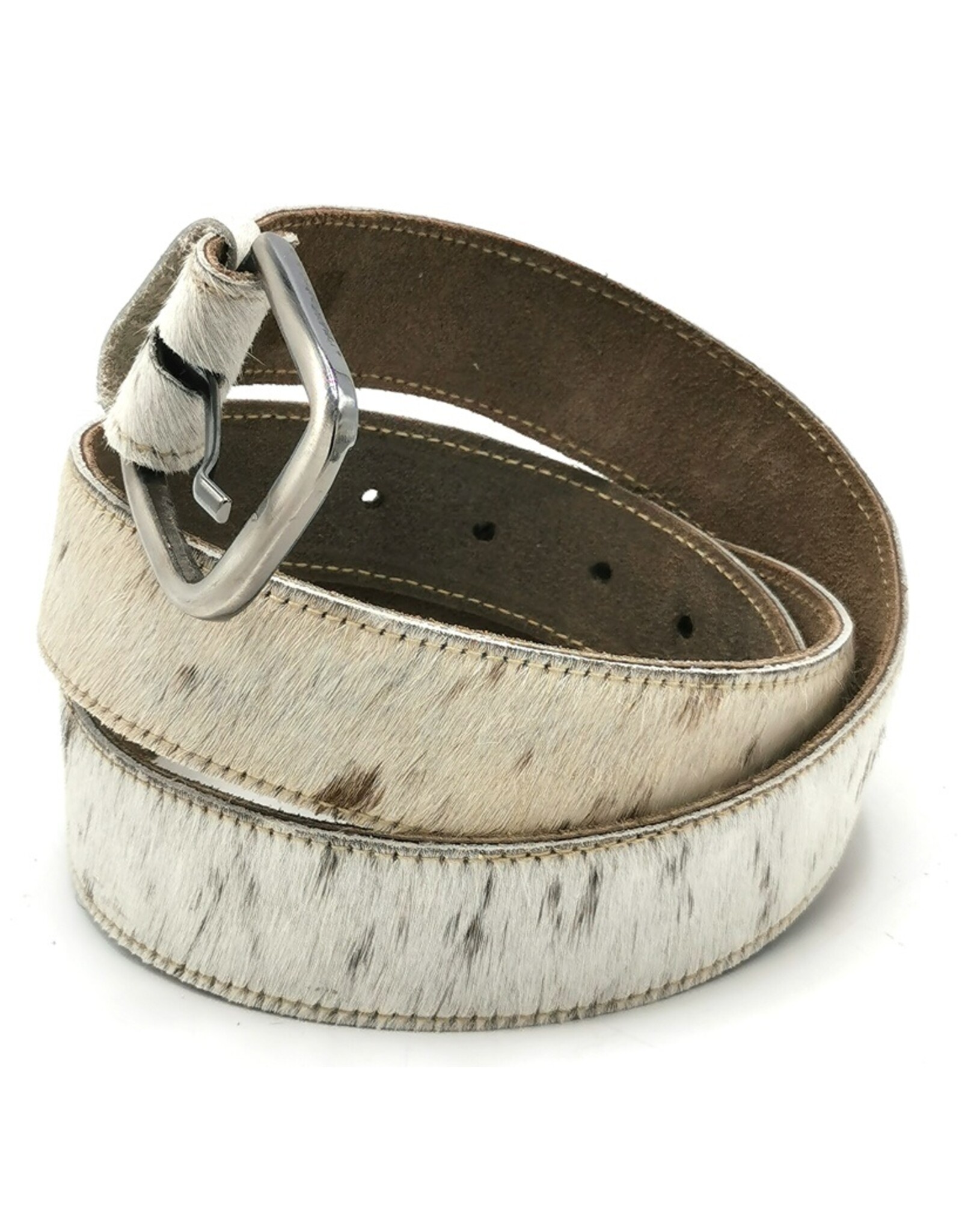 Trukado Leather belts - Cowhide belt light grey-brown