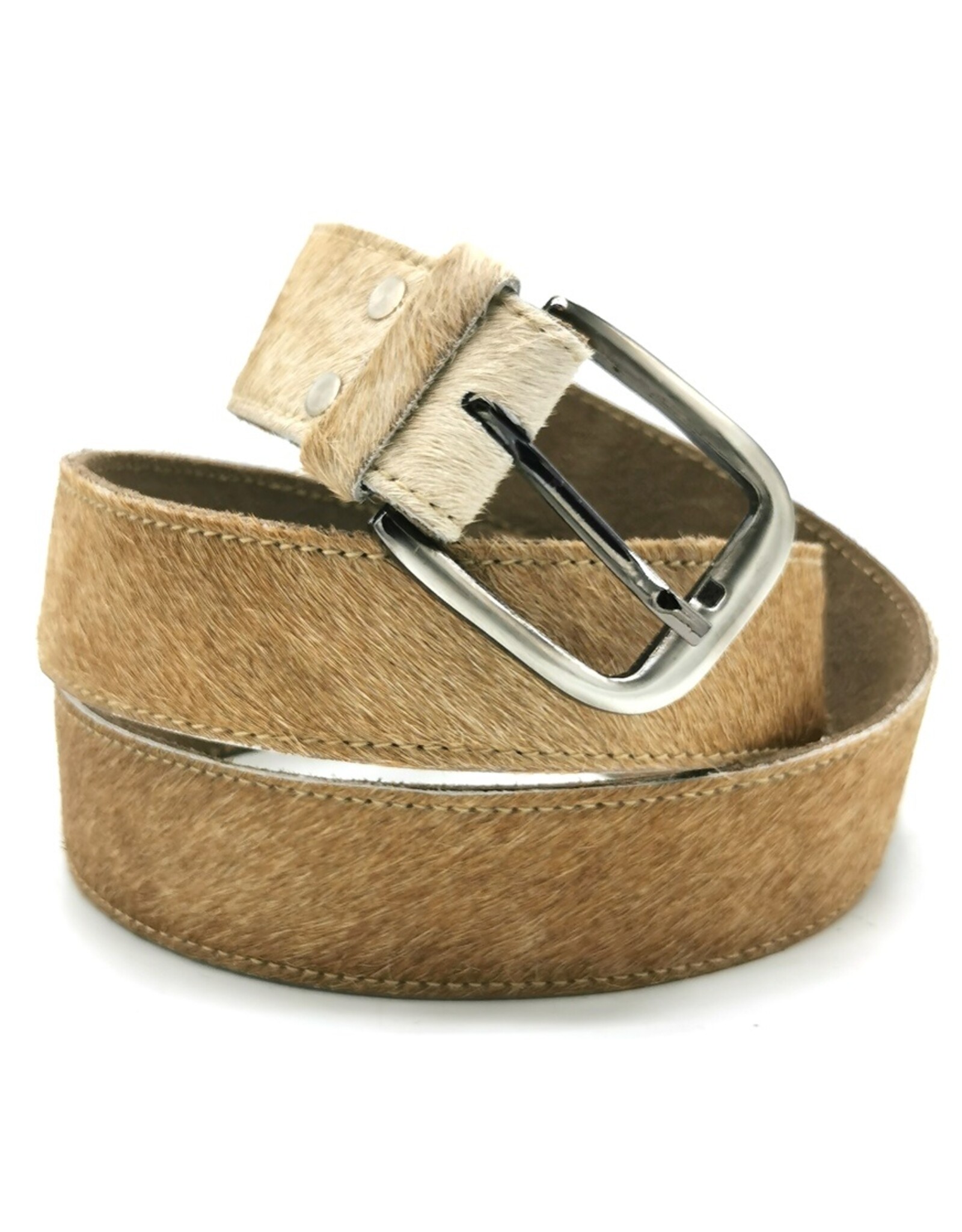 Trukado Leather belts and buckles -Cowhide belt hazelnut