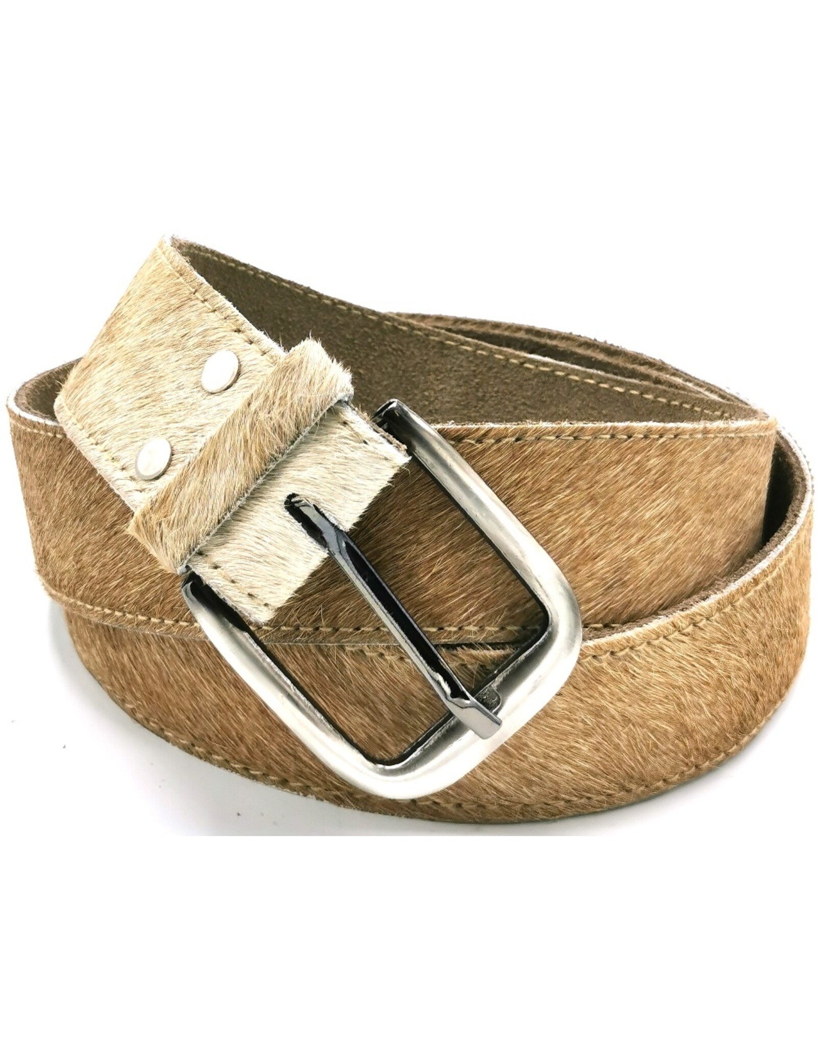 Trukado Leather belts and buckles -Cowhide belt hazelnut