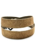 Trukado Leather belts and buckles -Cowhide belt hazelnut