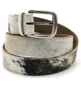 Trukado Cowhide belt grey-dark grey